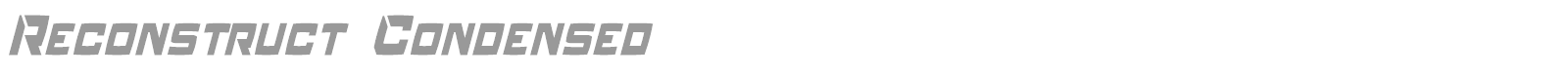 Reconstruct font preview